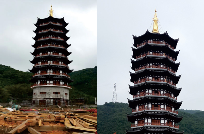 藥師寶塔設計建造施工—臺州善法寺